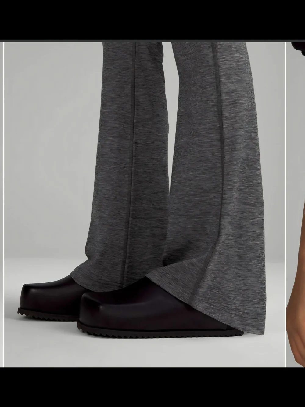 lululemon athletica Charcoal Grey Boot-Cut Flare Pants